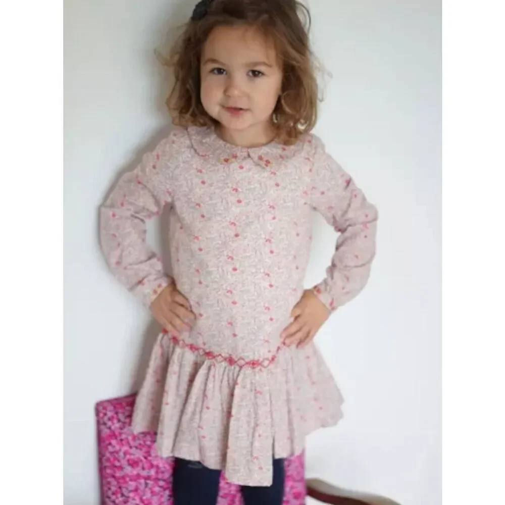 Pretty Wild Adele Liberty Katie and Millie Pink Red Embroidered Floral Dress 24M